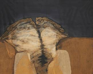 107
Francisco Farreras
1934-2017
Abstract, 1965
Mixed media and collage on panel
Signed, dated, and inscribed verso: F. Farreras / N.Y.
60" H x 70" W
Estimate: $1,500 - $2,500