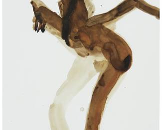 28
Nathan Oliveira
1928-2010
Figure, 2001
Watercolor on paper
Signed and dated lower right: Oliveira
14" H x 17" W
Estimate: $1,000 - $2,000