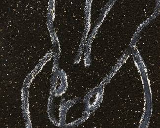 60
Hunt Slonem
b. 1951
"Merlin," 2021
Oil and diamond dust on panel
Signed, titled, dated, and with the artist's copyright, verso: Hunt Slonem; inscribed with a work/inventory number, verso: TDO776
14" H x 11.125" W
Estimate: $5,000 - $7,000