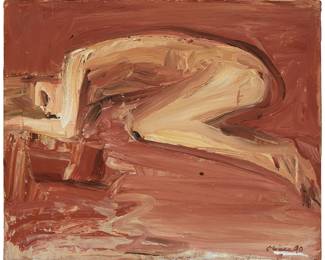 29
Nathan Oliveira
1928-2010
"Imi Study #2," 1990
Oil on canvas
Signed and dated lower right: Oliveira; titled on a gallery label affixed to the frame
16" H x 20" W
Estimate: $3,000 - $5,000