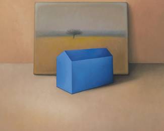 101
Jose Basso
b. 1949
"Casa Azul"
Oil on canvas
Signed lower right: J. Basso; titled verso
29.5" H x 23.75" W
Estimate: $8,000 - $12,000