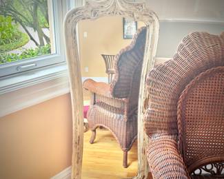 Vintage oversized wall mirror