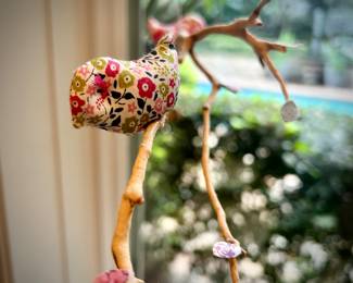 Hanging bird folk art