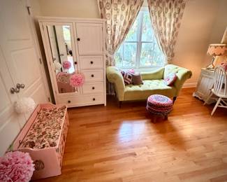 First of two girls' bedrooms 