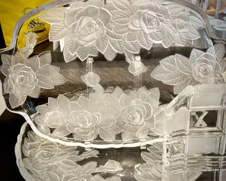 Mikasa glass platters