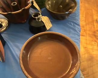 Nice selection of Yellowware Greenware Redware NED FULTZ