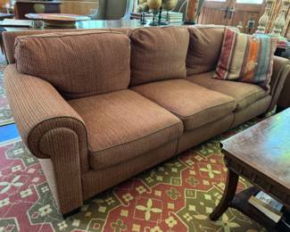 Was $800 - Now $480 custom sofa with nailhead trim                                33.5"h x 92" long x 36"d