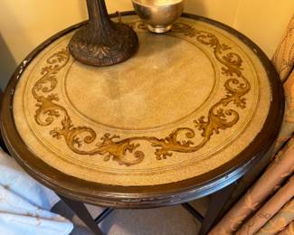 Was $250 - Now $150 South Cone Trading Co.  mirrored  table   30"h x 28" diameter