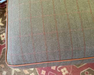 Was $2000 - Now $1200  Pr. Dennis & Leen Louis XIII fireside wing chairs +  ottoman 45"h x 30"w x 36"d