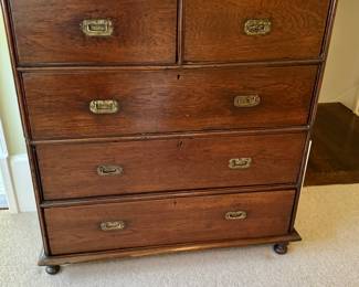  Campaign chest 39"h x 35.5"w x 15.75"