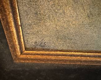 Was $300 - Now $180  Issa Shojaei serigraph                 37"h x 49"w framed