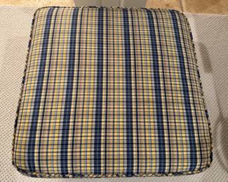 Was $150 - Now $90  Custom plaid ottoman                 17"h x 20" square