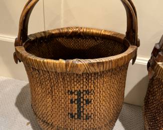  Antique Chinese rice basket