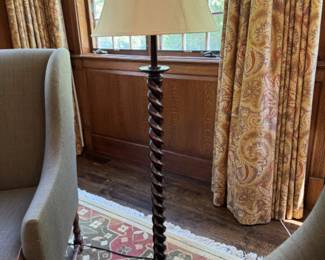  Barley twist floor lamp  61"h
