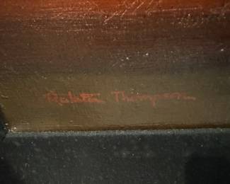  Floral still life          38"h x 33.5"w framed 