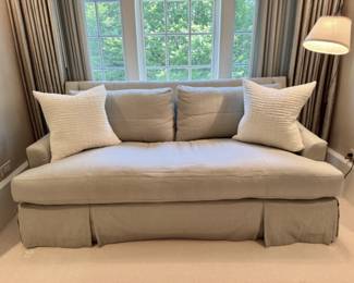   Beautiful Baker sofa                                                                       34"h x 72" long x 38"d 