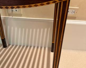 Was $650 - Now $390  Custom inlaid stool                     21"h x 18"w x 13"d