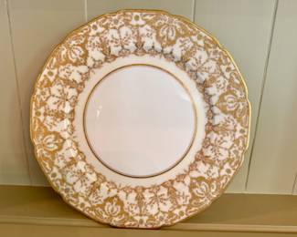 Wm. Guerin Limoges gold encrusted dinner plates 8 pc.