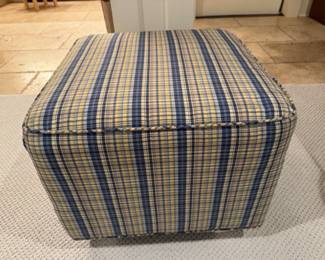 Was $150 - Now $90  Custom plaid ottoman                 17"h x 20" square