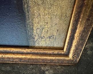 Was $300 - Now $180  Issa Shojaei serigraph                 37"h x 49"w framed