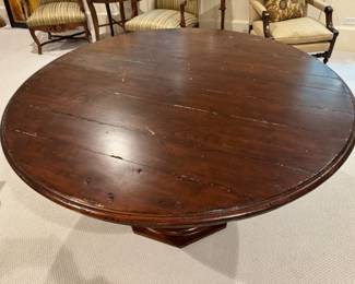 Was $950 - Now $570  Pedestal dining table                            30"h x 60" diameter