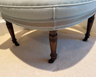  Antique corner slipper chair   29"h x 29"w x 23"d 