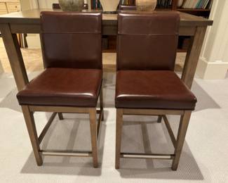 Was $350 - Now $210  High table & chairs                   Table: 37"h x 68" long x 38"w  