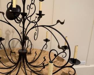 Was $200 - Now $120  black iron chandelier