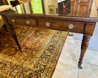 faux drawers on side of desk