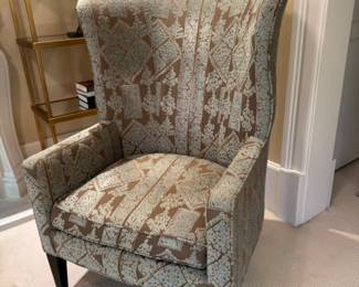 Was $1800 - Now $1080  Baker wing chair                     44"h x 31"w x 32"d 