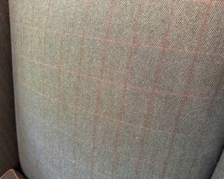 Was $2000 - Now $1200  Pr. Dennis & Leen Louis XIII fireside wing chairs +  ottoman 45"h x 30"w x 36"d