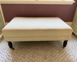 Calico Corners ottoman          17"h x 40"w x 25"d