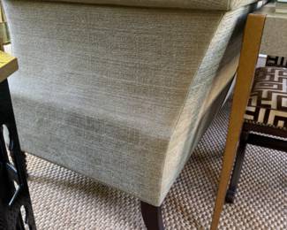  Studio H - Holly Hunt -  custom silk sofa   35"h x 86" long x 38"d 