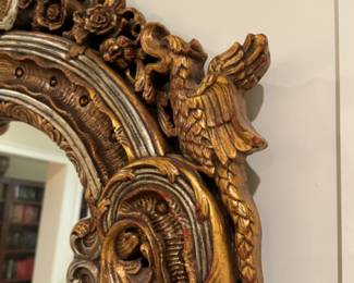  Gilt and silver mirror                 76"h x 38"w