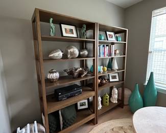 Crate & Barrel 5 Tiered Bookshelves 