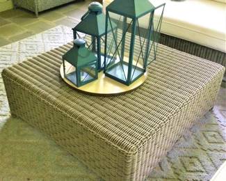 Serena &  Lily Rattan Coffee Table