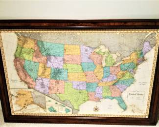 Frontgate Magnetic Travel Map .....New!