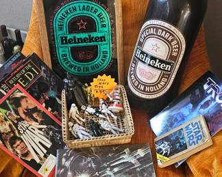 Star Wars and Heineken collectibles