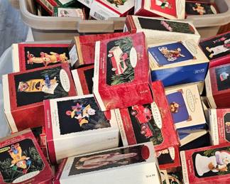 3 tubs of Hallmark ornaments