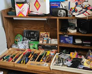 Vintage cameras, tools etc