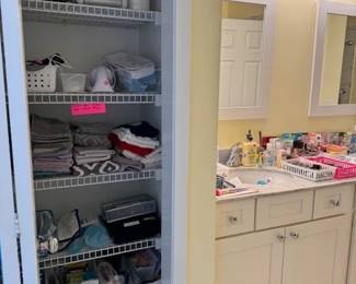 Linen Closet with Goodies