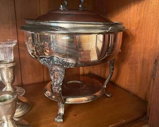 Silverplate buffet server