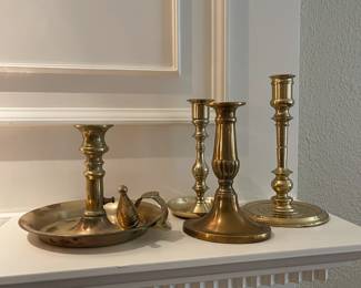 Brass candlesticks