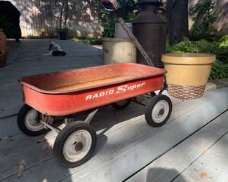 Vintage Radio Flyer red wagon
