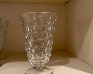 Fostoria American Cubist water/ tea glasses - set of 12