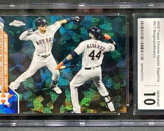 2020 Topps Chr. Sapphire Bregman/Alvarez CGC 10