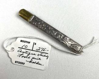 Sterling Silver Vintage Toothpick Holder