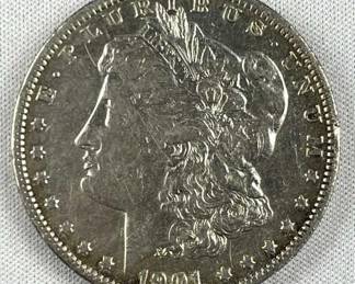 1901-O Morgan Silver Dollar, US $1 Coin