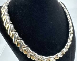 925 Silver & Gold Vermeil Statement Necklace