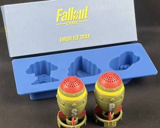Fallout S&P Shakers + Emoji Ice Tray (New)